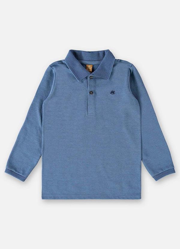Up Baby - Camisa Polo Infantil Menino Azul 3