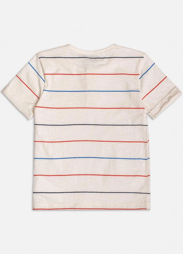 Youccie - Camisa Polo Listrada Off White 5