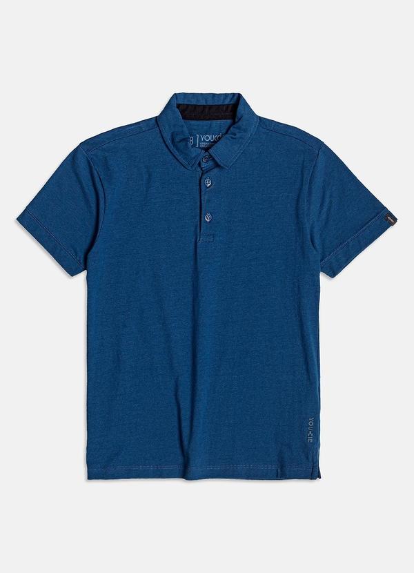 Youccie - Camisa Polo Marinho Básica Azul