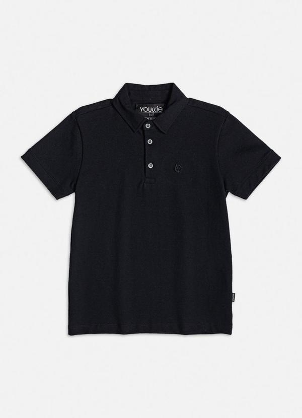 Youccie - Camisa Polo Piquet Preto