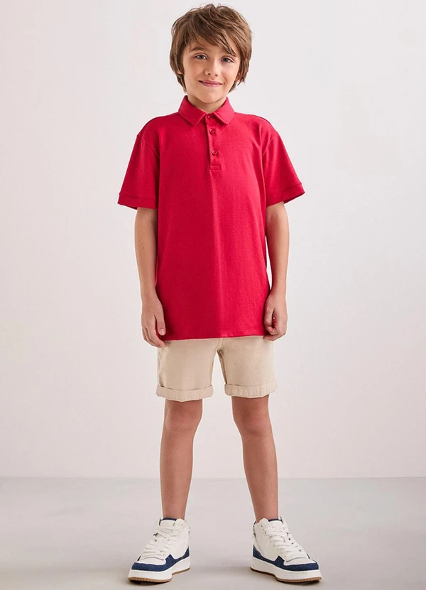 Youccie - Camisa Polo Vermelha Vermelho 3