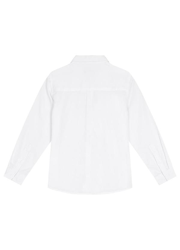 Carinhoso - Camisa Slim Maquinetado Menino Branco 2