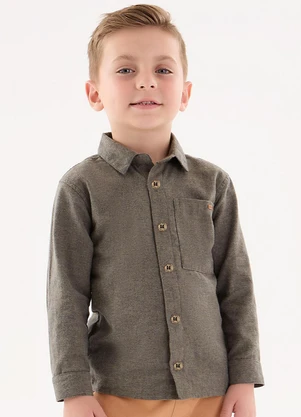 Up Baby - Camisa Social Infantil Menino Verde - UP BABY