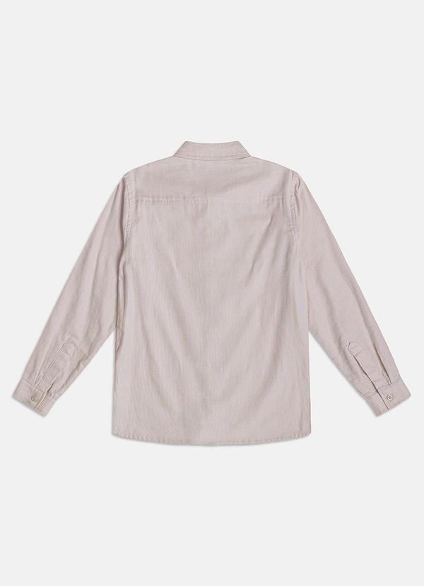 Youccie - Camisa Social Manga Longa Areia Areia 2