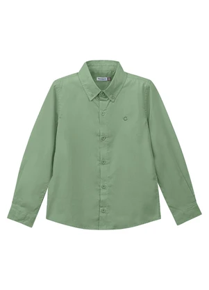 Carinhoso - Camisa Tradicional Menino Verde Menta - CARINHOSO