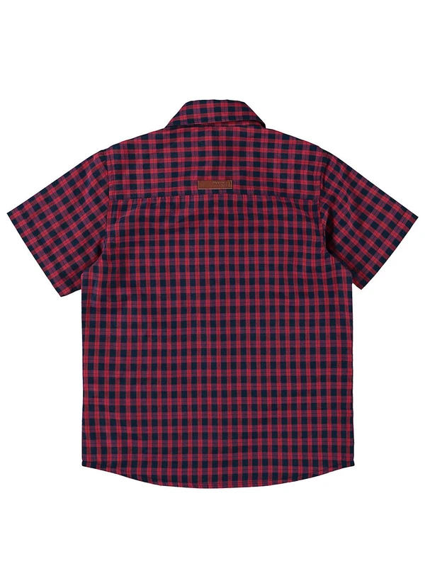 Malwee Kids - Camisa Tradicional Xadrez Menino Vermelho 2