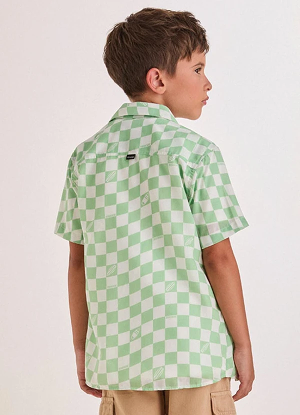 Youccie - Camisa Verde Quadriculada Multi Colorido 2