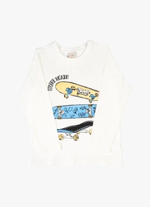 Tink Bink - Camiseta em Meia Malha Branco - TINK BINK