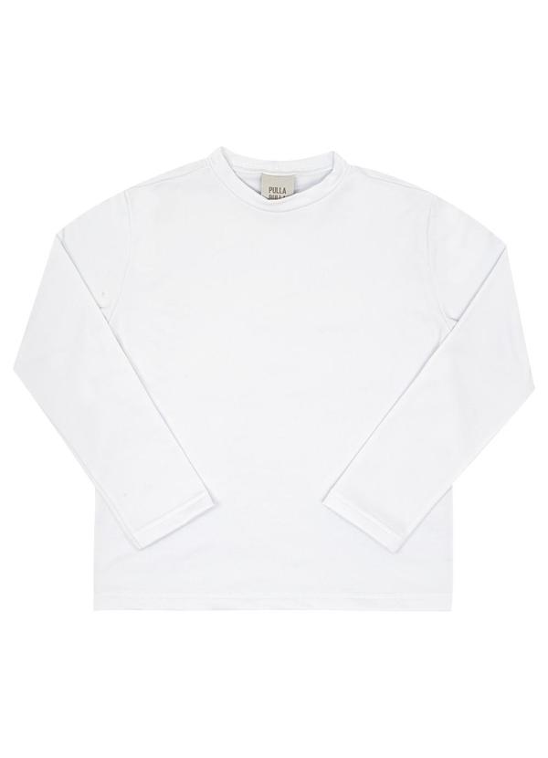 Pulla Bulla - Camiseta Infantil Menino Malha Térmica Branco