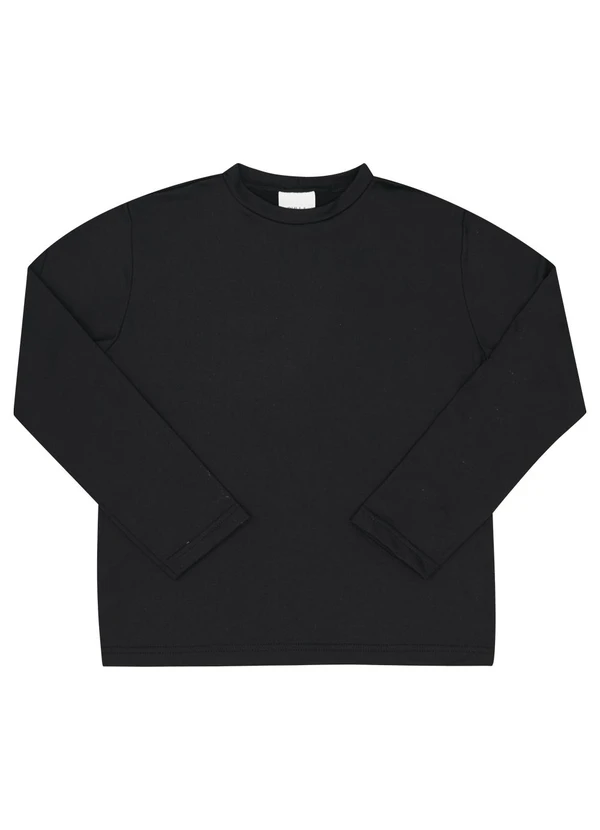 Pulla Bulla - Camiseta Infantil Menino Malha Térmica Preto 3