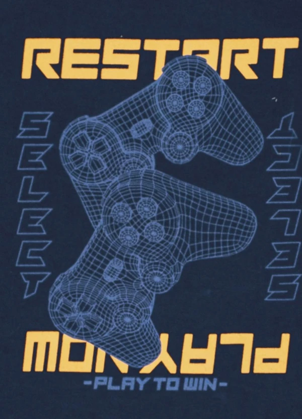 Pulla Bulla - Camiseta Infantil Menino Meia Malha Marinho 3