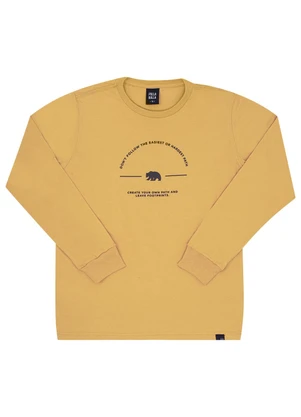 Pulla Bulla - Camiseta Juvenil Menino Meia Malha Amarelo - PULLA BULLA