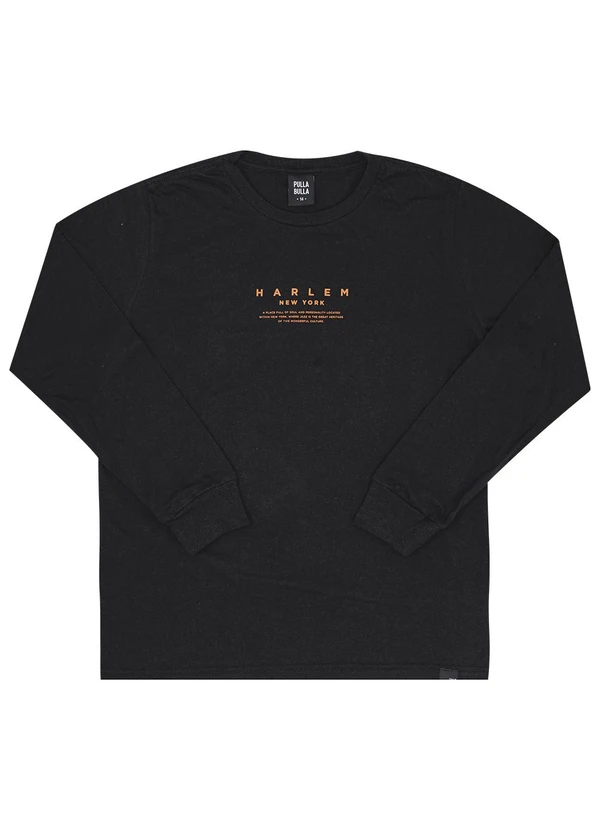 Pulla Bulla - Camiseta Juvenil Menino Meia Malha Preto 3