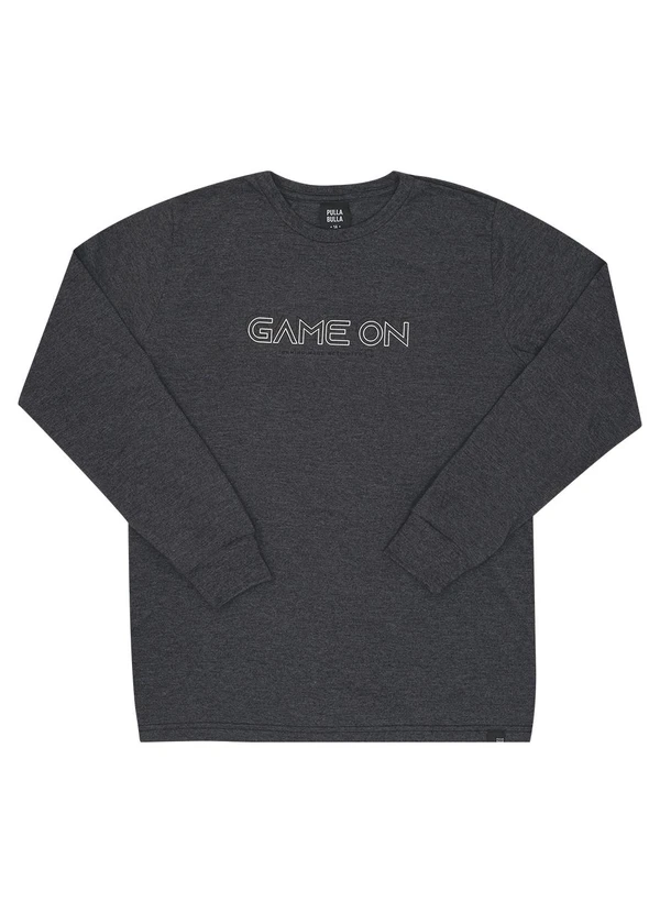 Pulla Bulla - Camiseta Juvenil Menino Meia Malha Preto