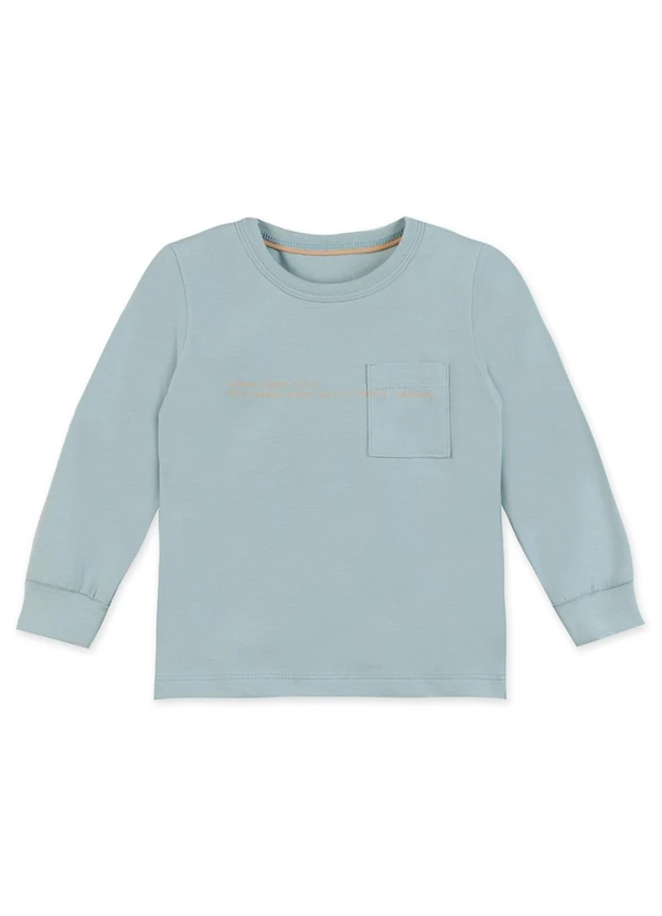 Marisol - Camiseta Manga Longa Infantil Azul