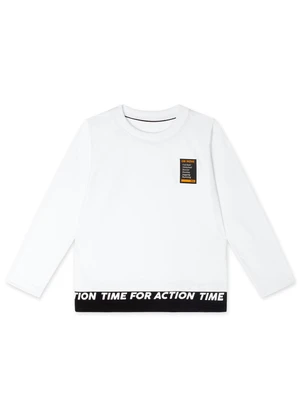 Marisol - Camiseta Manga Longa Infantil Branco - MARISOL