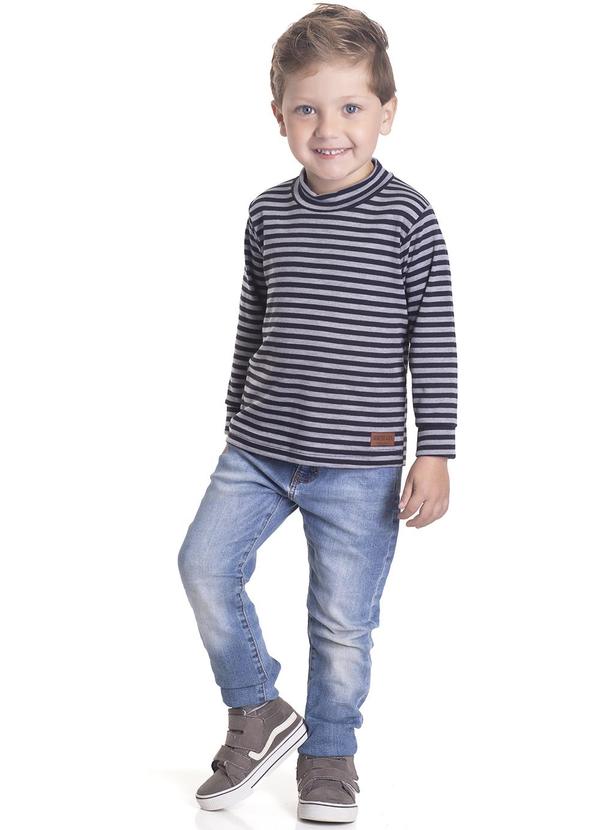 Sempre Kids - Camiseta Masculino Listras Azul 2