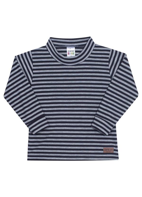 Sempre Kids - Camiseta Masculino Listras Azul 3