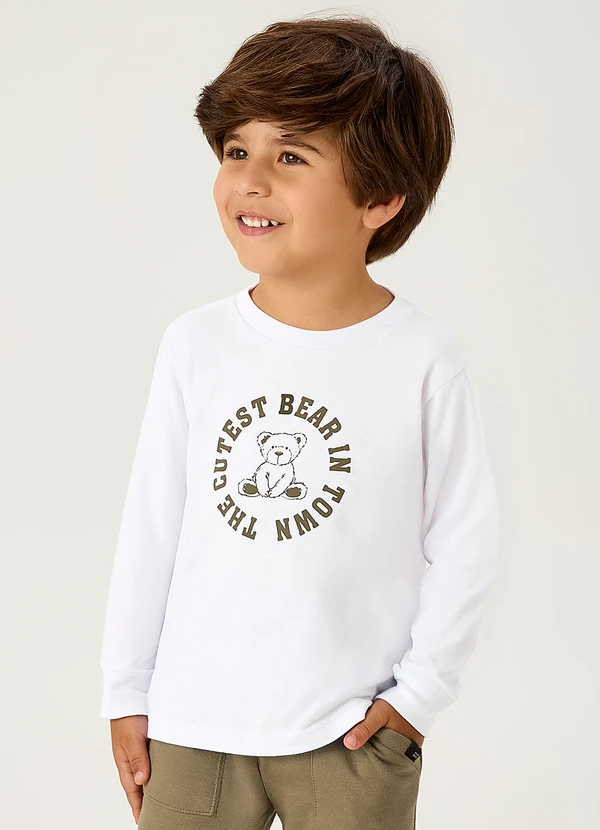 Pulla Bulla - Camiseta Meia Malha Branco