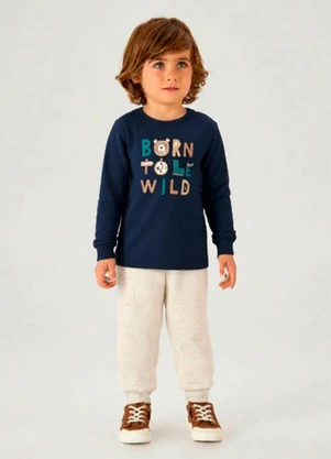 Pulla Bulla - Camiseta Meia Malha Marinho - PULLA BULLA