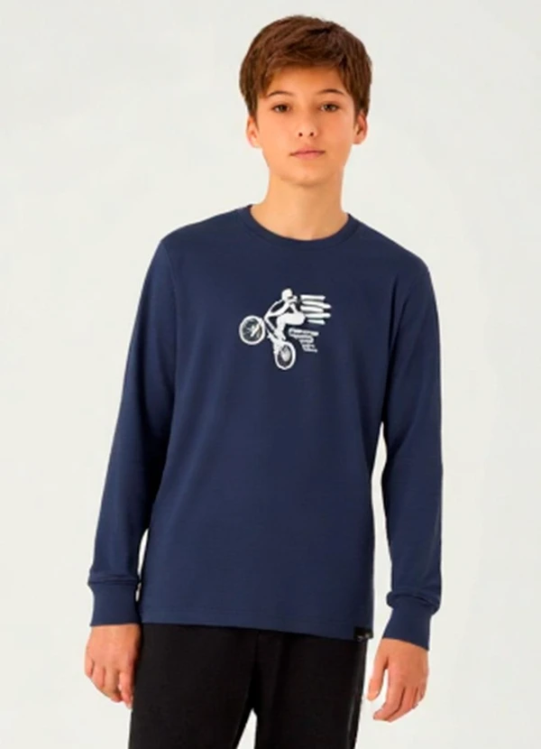 Pulla Bulla - Camiseta Meia Malha Marinho