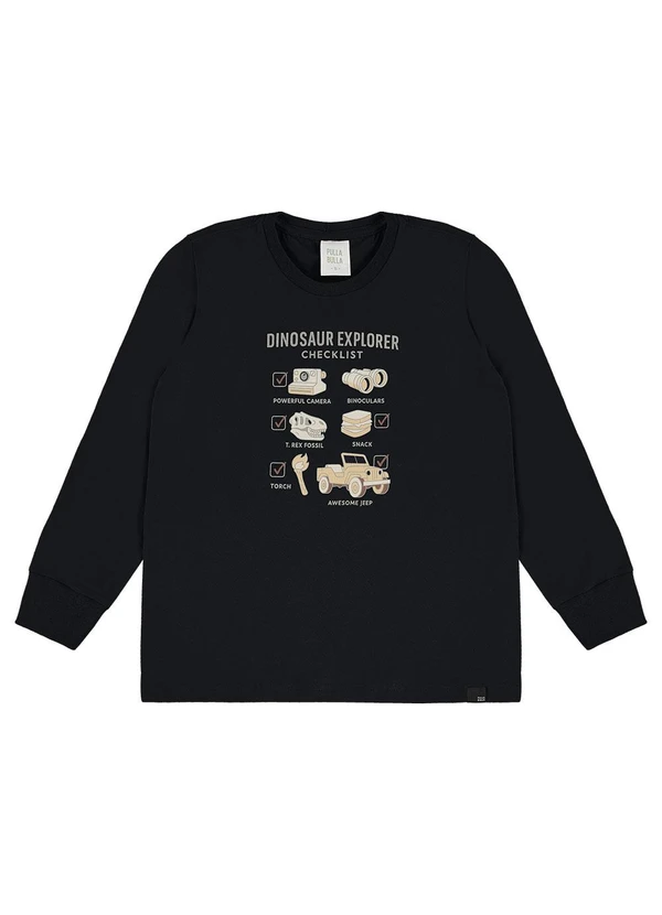 Pulla Bulla - Camiseta Meia Malha Preto