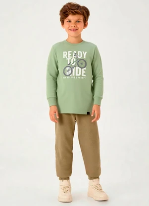 Pulla Bulla - Camiseta Meia Malha Verde - PULLA BULLA