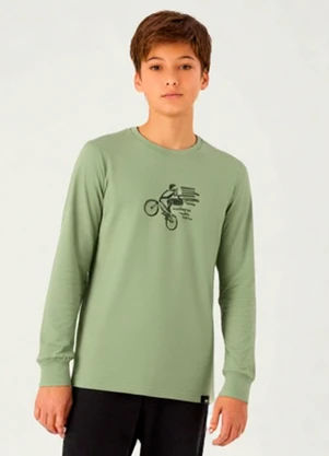 Pulla Bulla - Camiseta Meia Malha Verde - PULLA BULLA