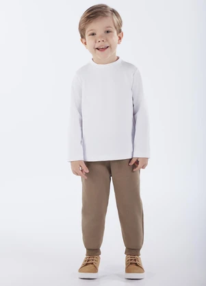 Pulla Bulla - Camiseta Primeiros Passos Malha Térmica Branco - PULLA BULLA