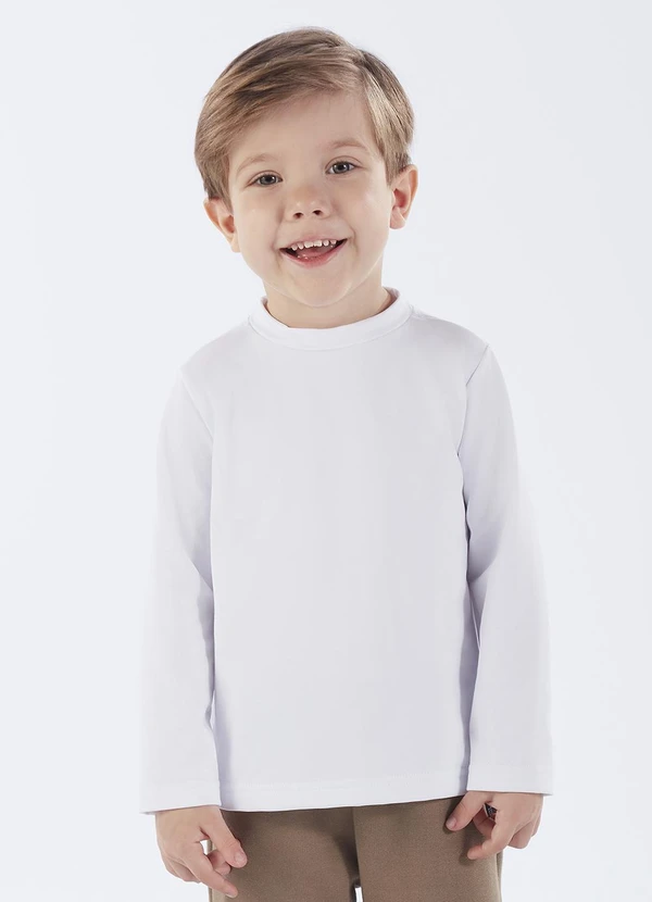 Pulla Bulla - Camiseta Primeiros Passos Malha Térmica Branco