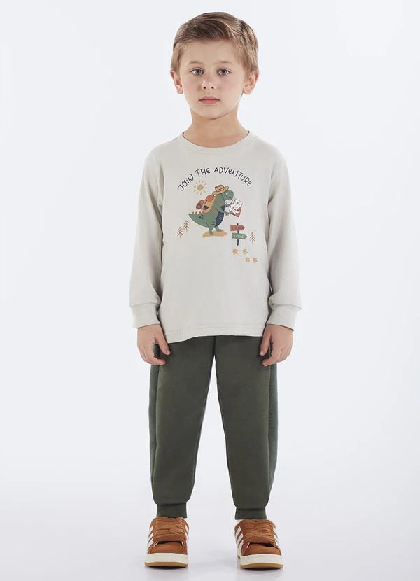 Pulla Bulla - Camiseta Primeiros Passos Meia Malha Cinza 2