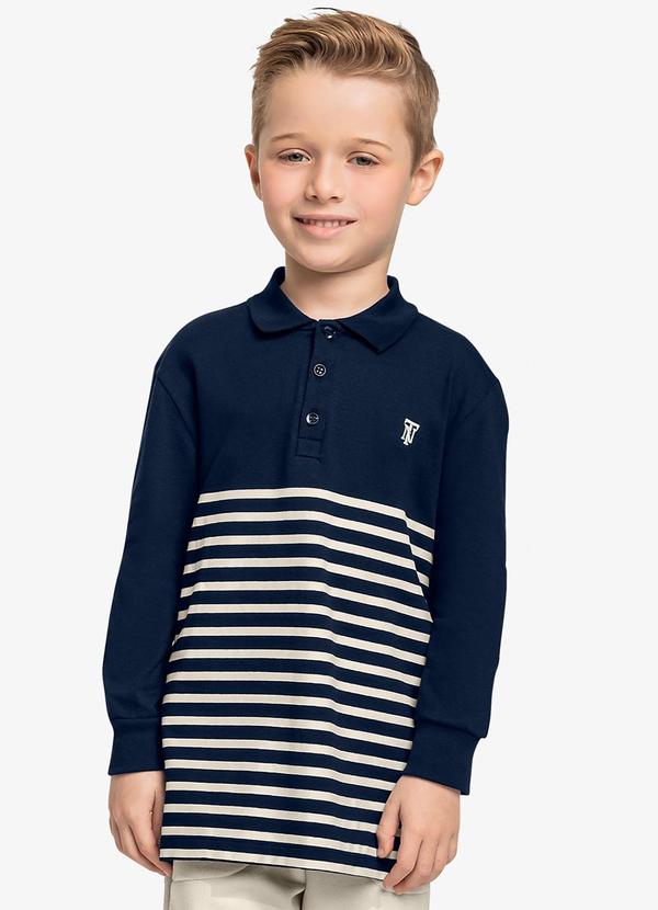 Trick Nick - Polo Infantil Masculino Azul