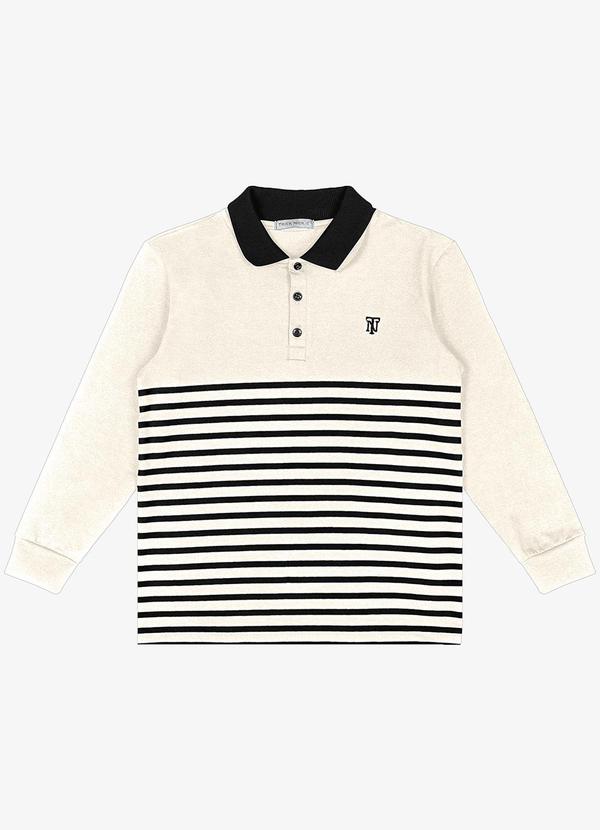 Trick Nick - Polo Infantil Masculino Bege