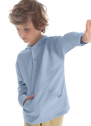 Trick Nick - Blusão Infantil Linho Menino Azul - TRICK NICK