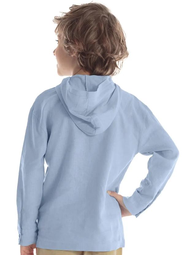 Trick Nick - Blusão Infantil Linho Menino Azul 2