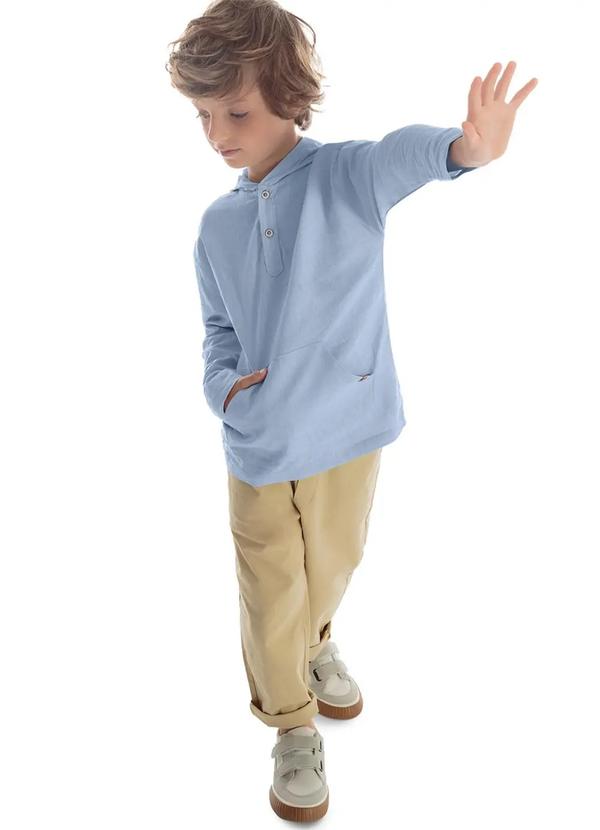 Trick Nick - Blusão Infantil Linho Menino Azul 3