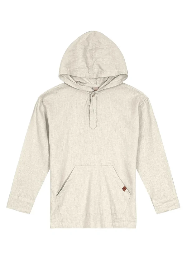 Trick Nick - Blusão Infantil Linho Menino Bege