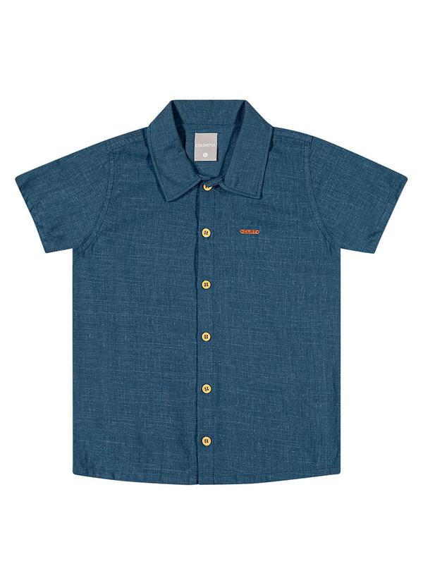 Colorittá - Camisa Infantil Menino Social de Colorittá Azul 1