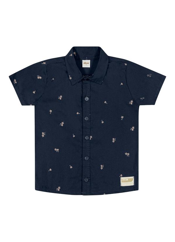 Elian - Camisa Infantil Menino Verde Elian Azul