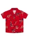 Elian - Camisa  Menino Praia Estampada Elian Bege - variação: Vermelho