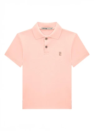 Ioluig - Camisa Menino Polo em Piquet Laranja - IOLUIG