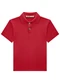 Ioluig - Camisa Menino Polo em Piquet Bege - variação: Vermelho