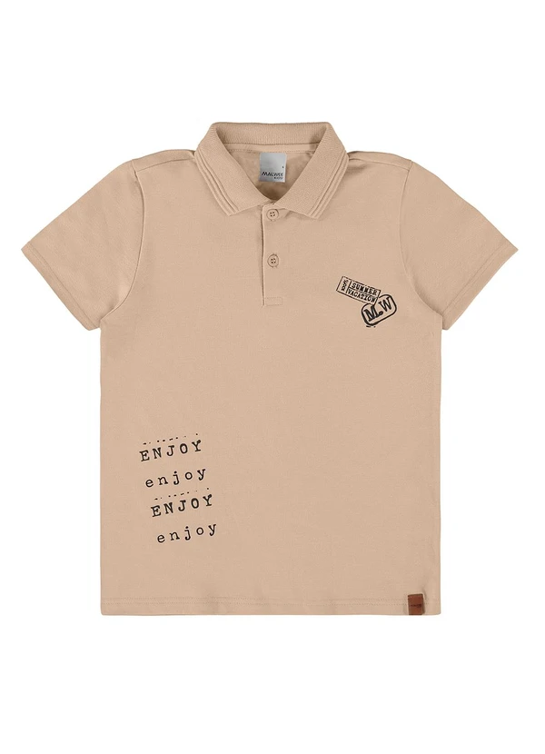 Malwee Kids - Camisa Nude Polo Enjoy Menino 3