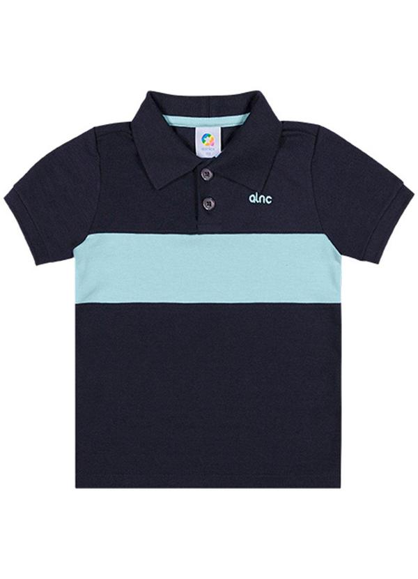 Alenice - Camisa Pais e Filhos Menino Azul