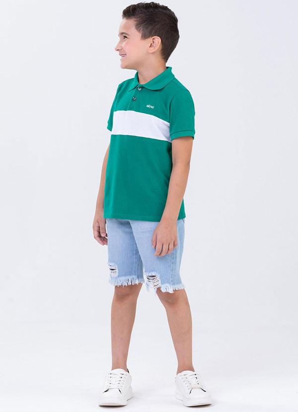 Alenice - Camisa Pais e Filhos Menino Verde 3