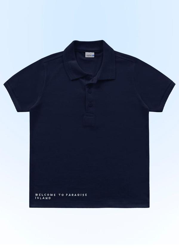 Fakini Kids - Camisa Polo Azul