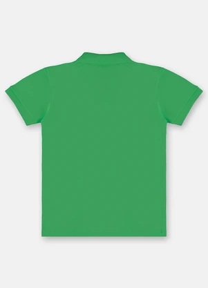 Up Baby - Camisa Polo Básica de Menino Verde - UP BABY