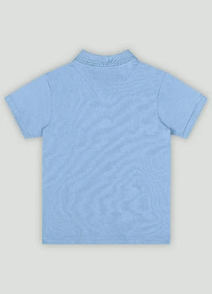 Up Baby - Camisa Polo Básica para Meninos Azul - UP BABY