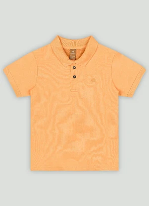Up Baby - Camisa Polo Básica para Meninos Laranja - UP BABY