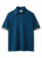 Carinhoso - Camisa Polo com Bordado Amarelo Mostarda - variação: Azul Escuro